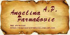 Angelina Parmaković vizit kartica